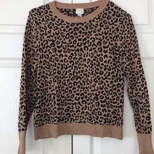 Leopard print sweater